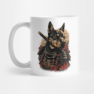 Samurai Pitbull Dog Warrior Mug